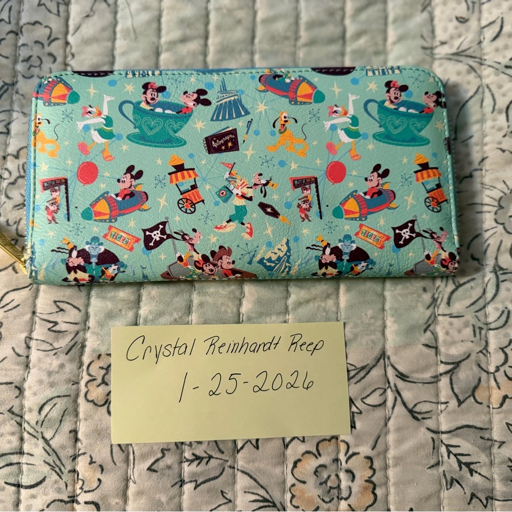 Disney Parks play in the parks 2024 backpack and matching large wallet. - Picture 5 of 10